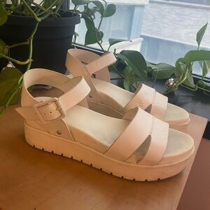 MIA Off-White Platform Sandals
